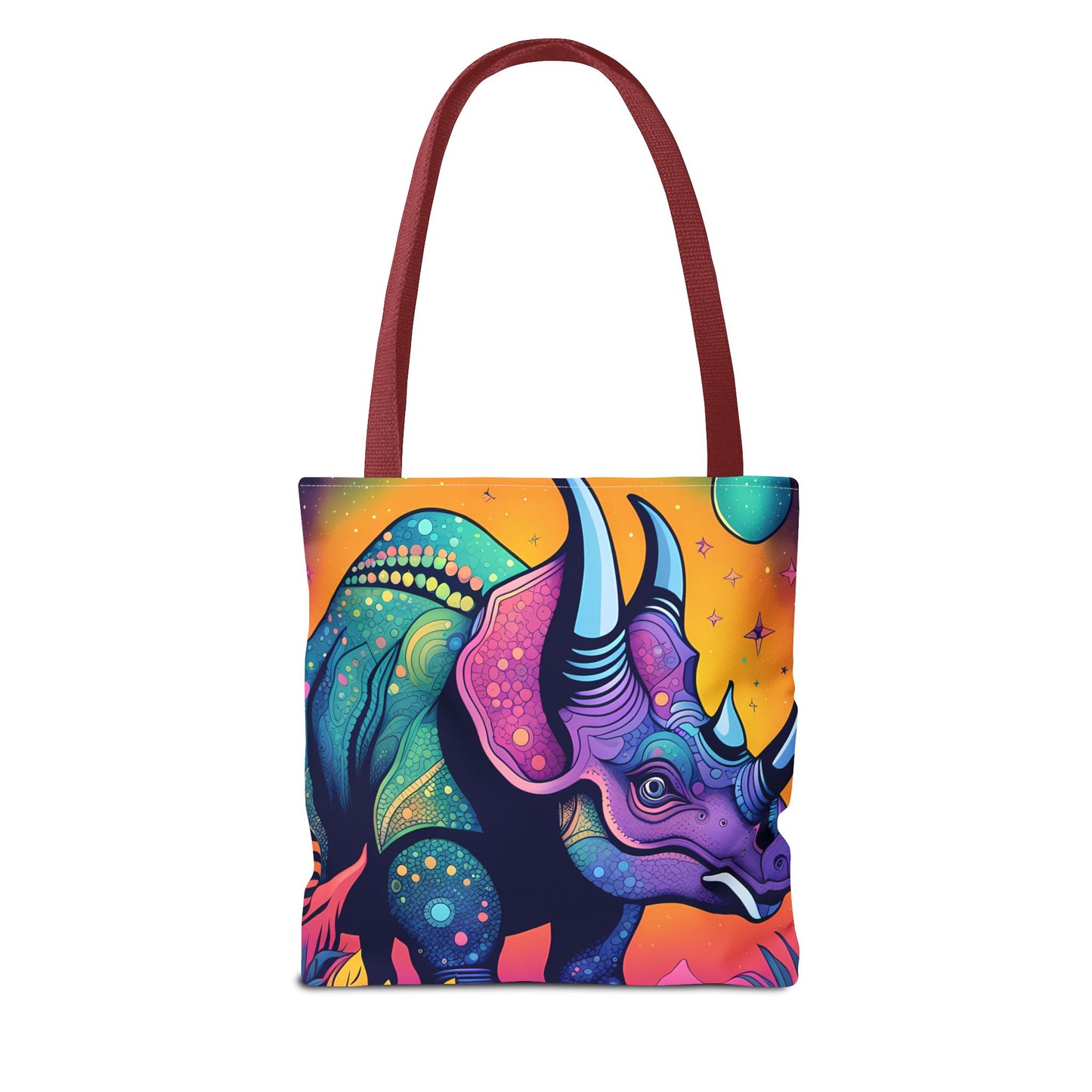Cosmic Triceratops Tote Bag