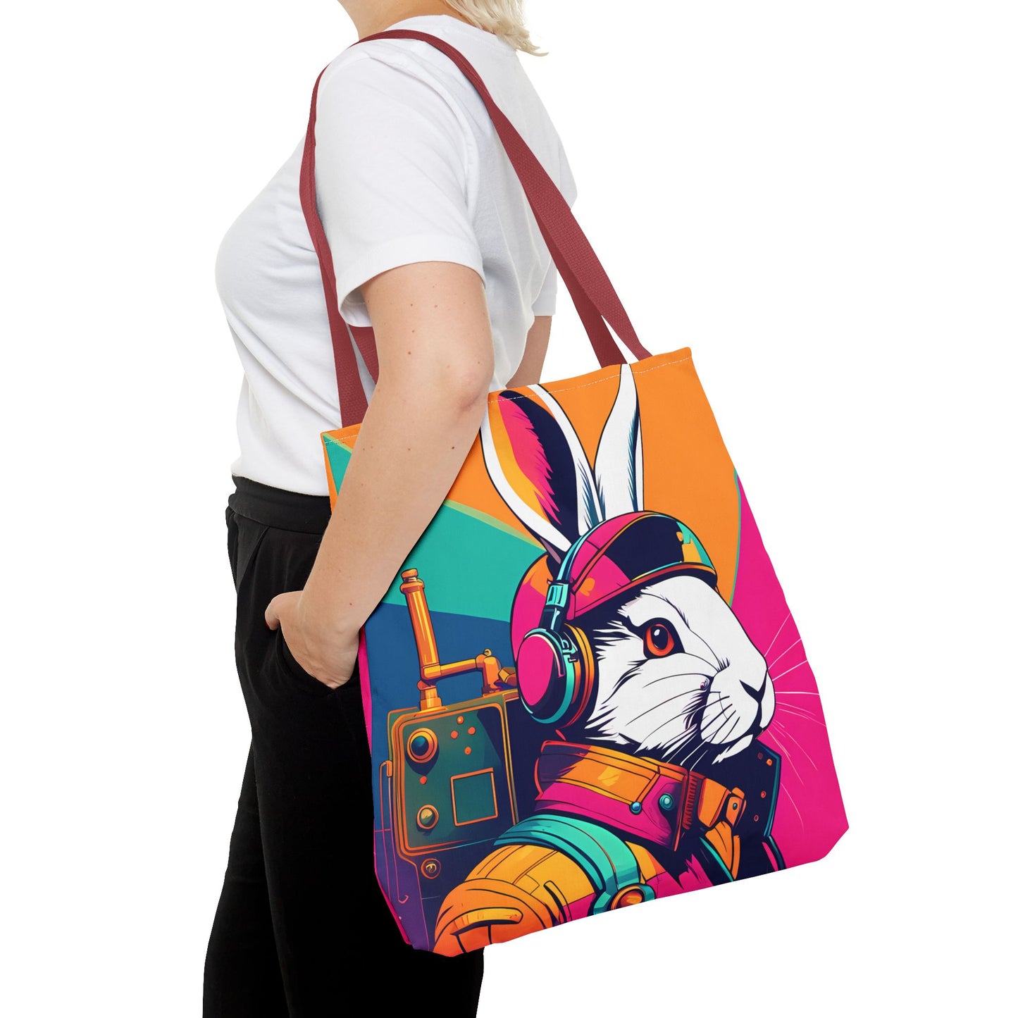 Teslapunk Rabbit Tote Bag