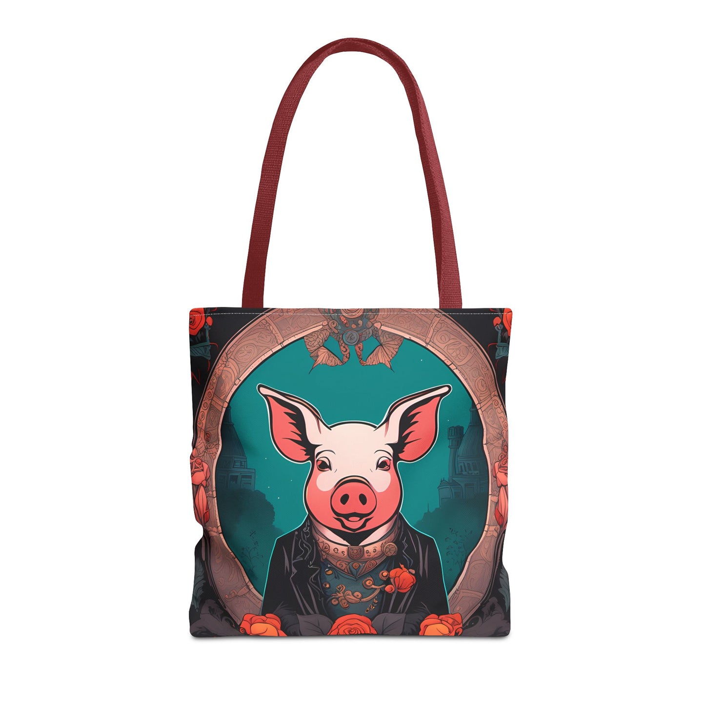 Charming Victorian Pig Tote Bag
