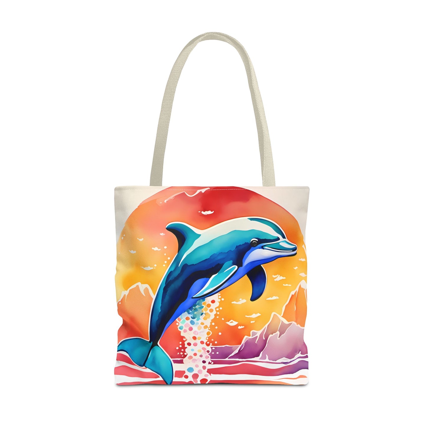 Sunset Dolphin Tote Bag