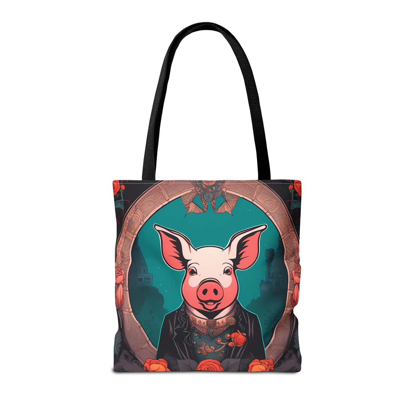 Charming Victorian Pig Tote Bag