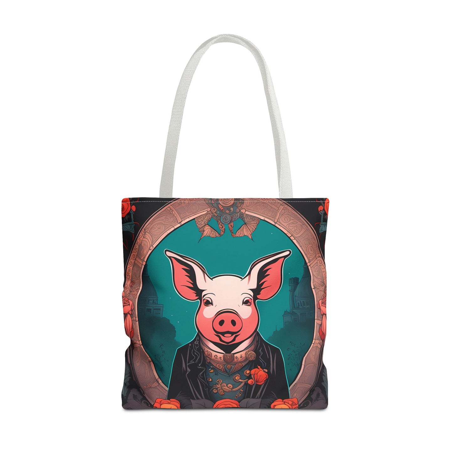 Charming Victorian Pig Tote Bag