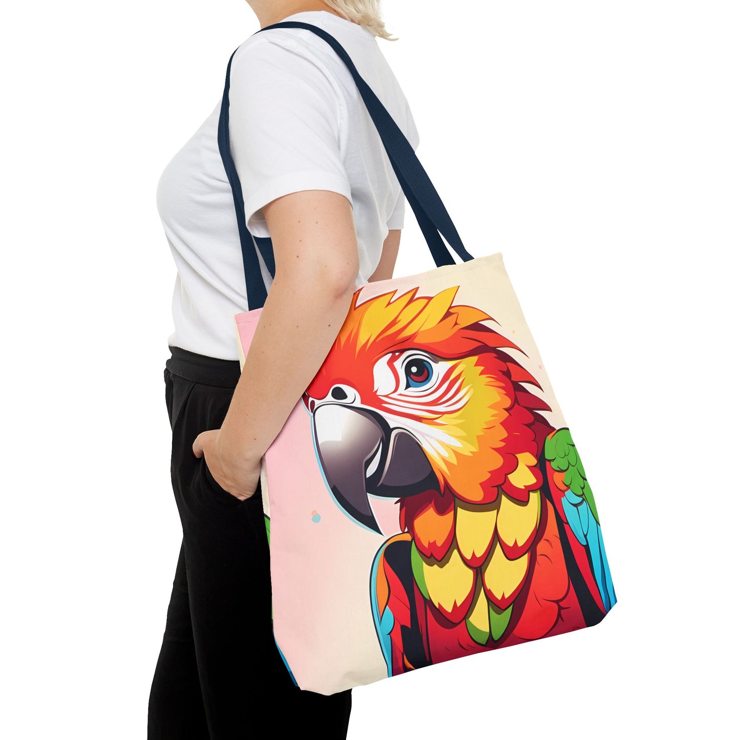 Pretty Parrot Print Tote Bag