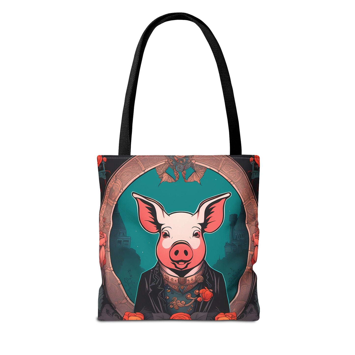 Charming Victorian Pig Tote Bag