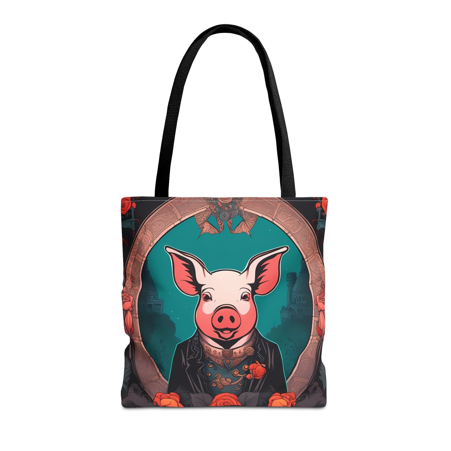 Charming Victorian Pig Tote Bag