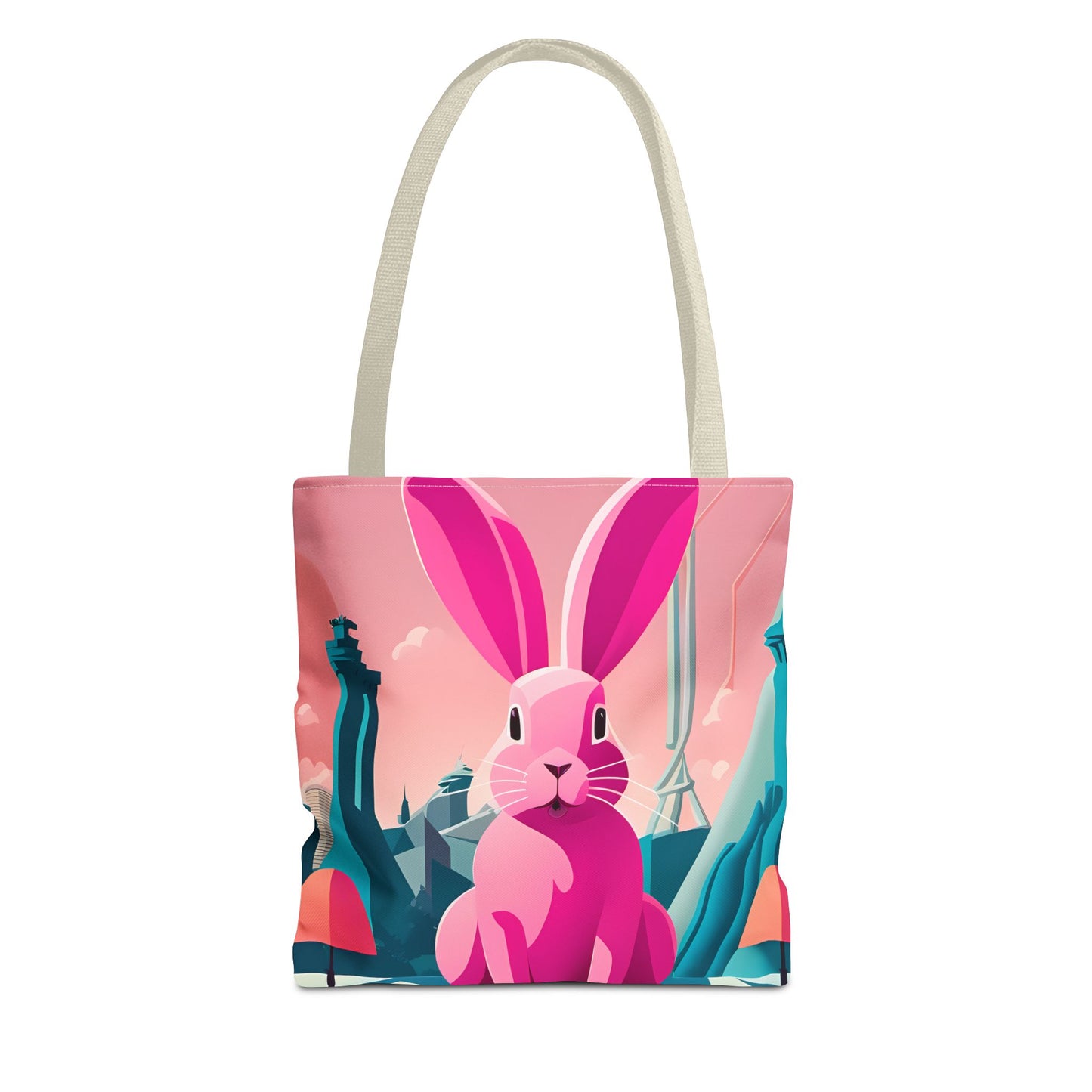 Urban Pink Rabbit Tote Bag