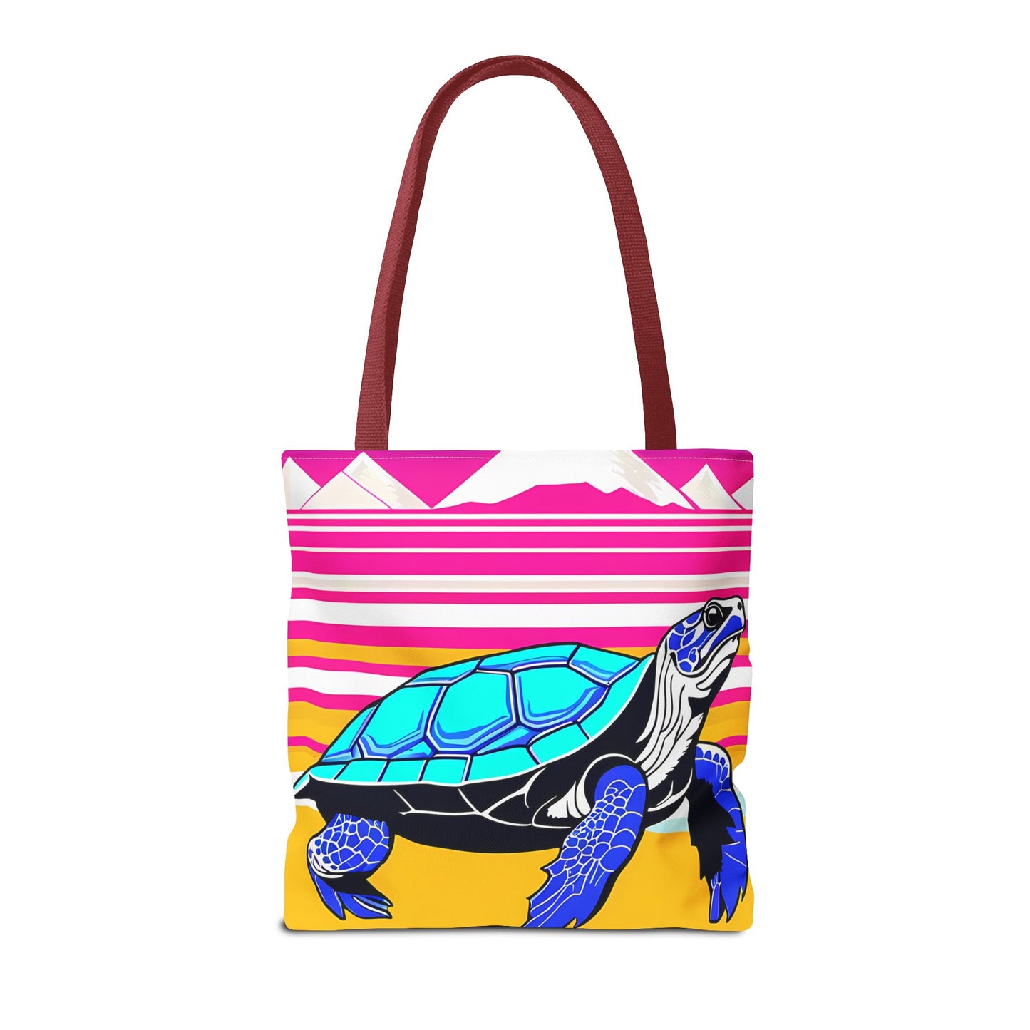 Retro Turtle Beach Tote Bag