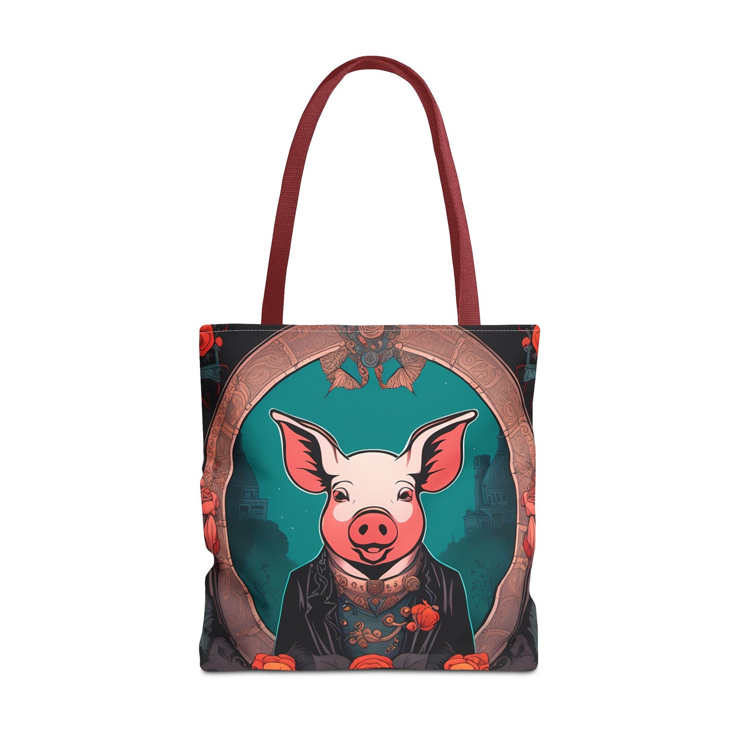 Charming Victorian Pig Tote Bag