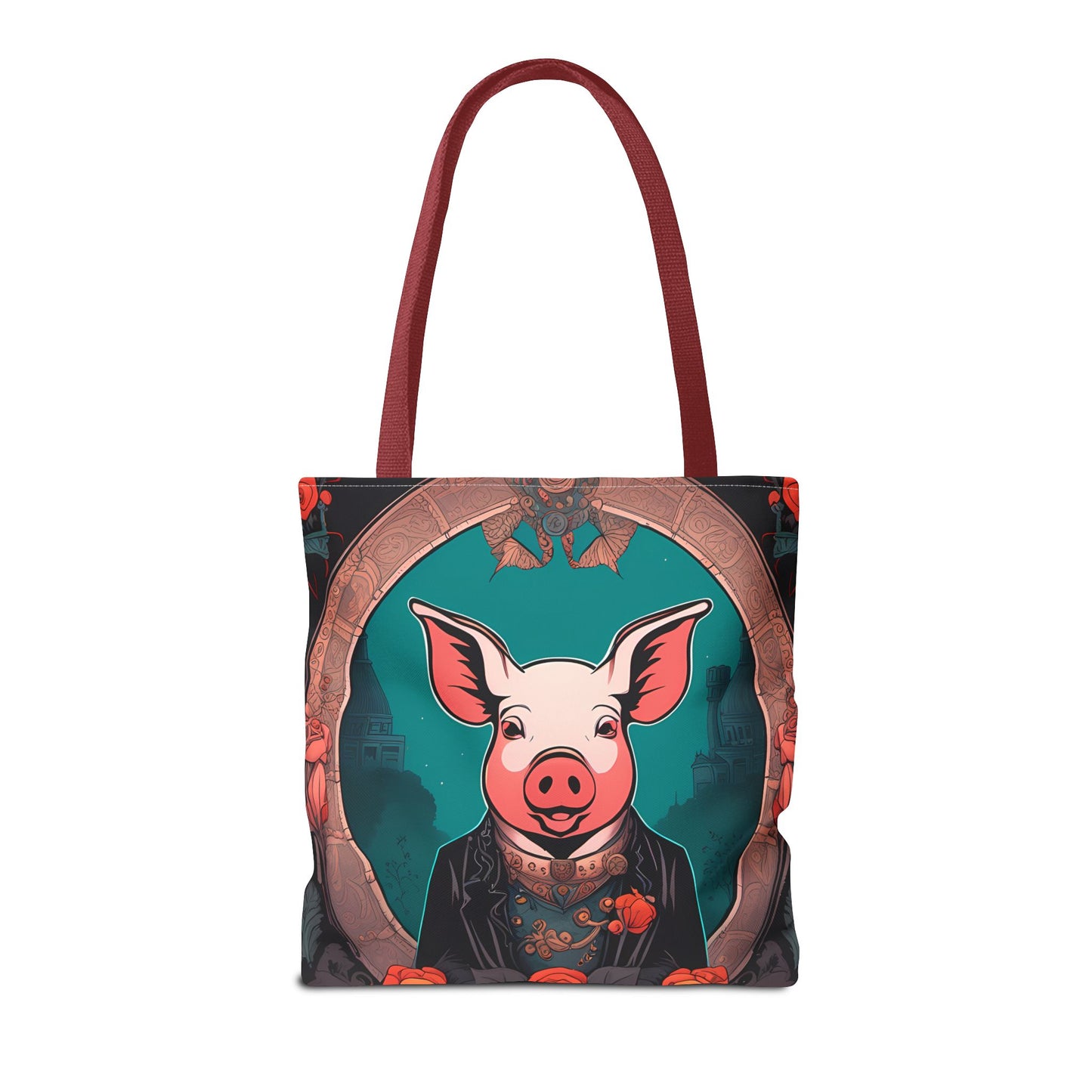 Charming Victorian Pig Tote Bag