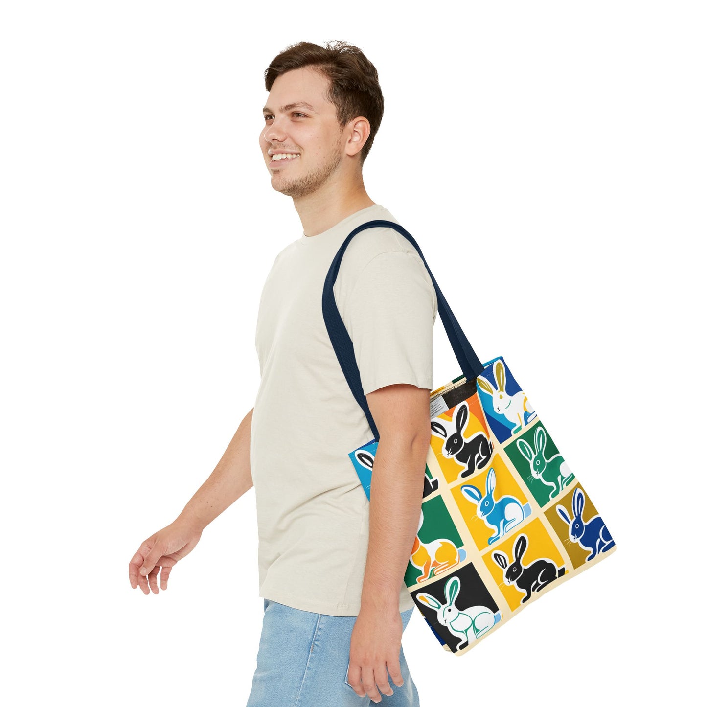 Rabbit Patchwork Tote Bag
