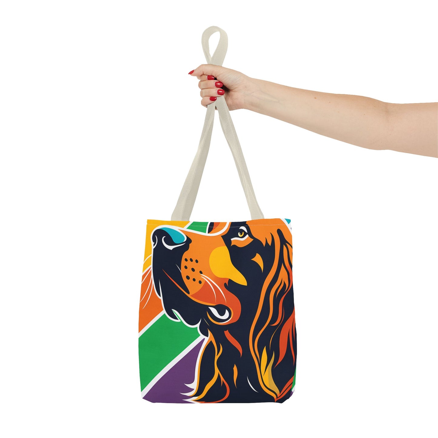 Colorful Irish Setter Tote Bag