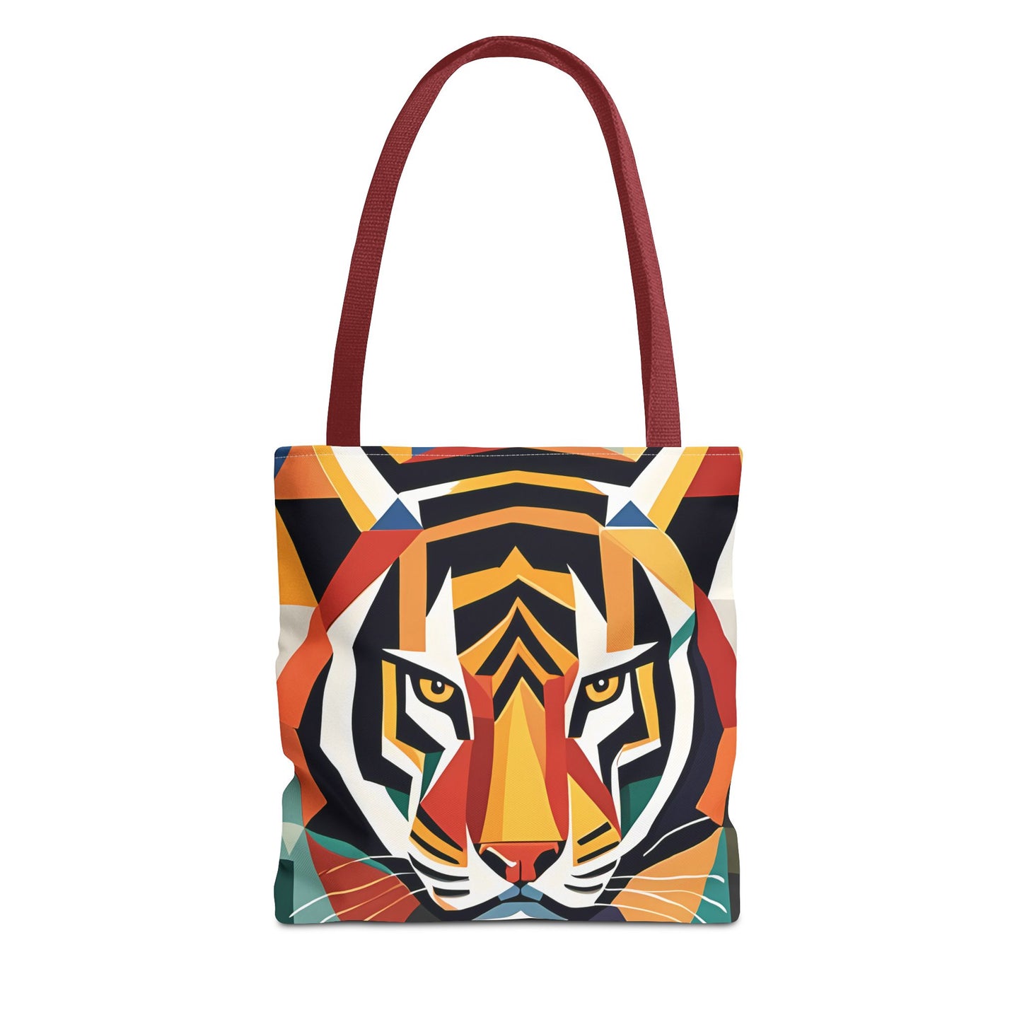 Geometric Tiger Face Tote Bag