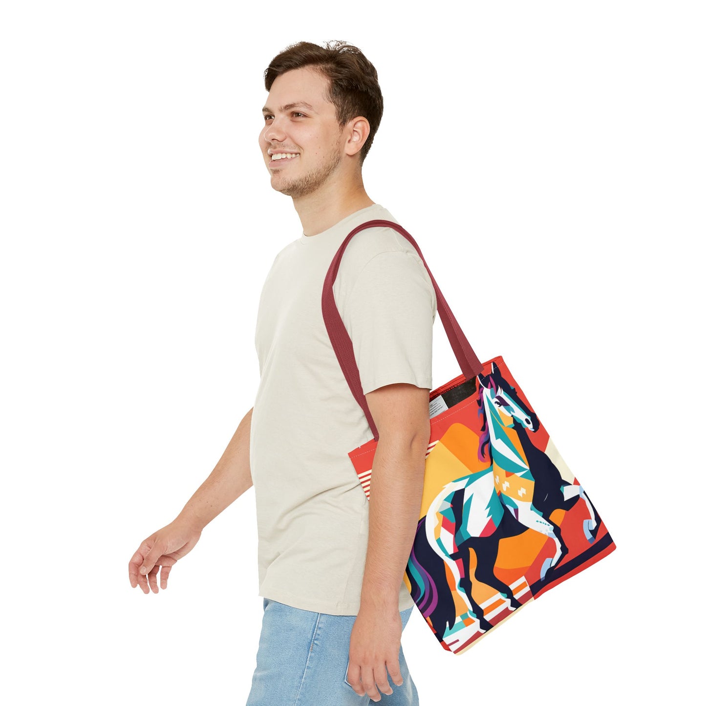 Retro Horse Tote Bag