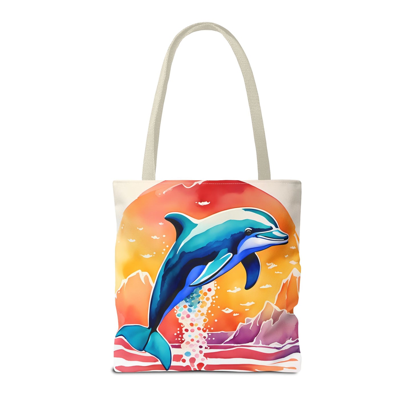 Sunset Dolphin Tote Bag