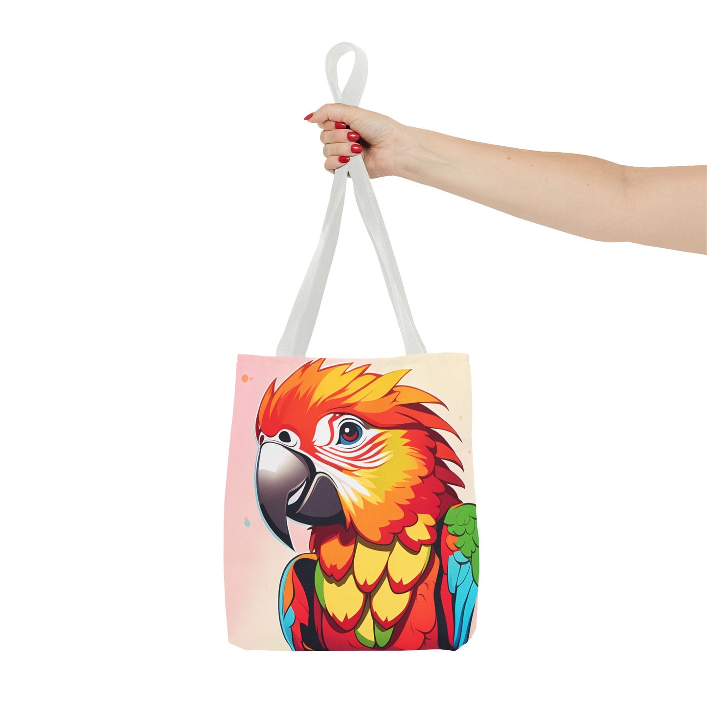Pretty Parrot Print Tote Bag