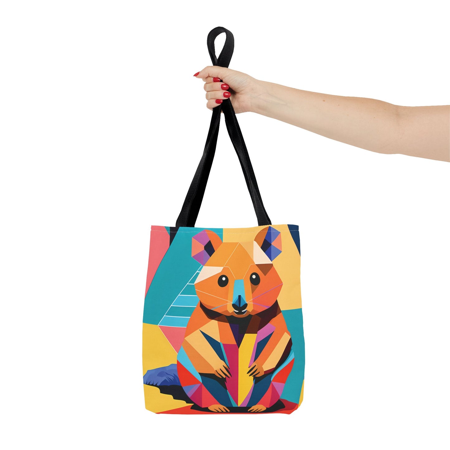 Geometric Quokka Tote Bag