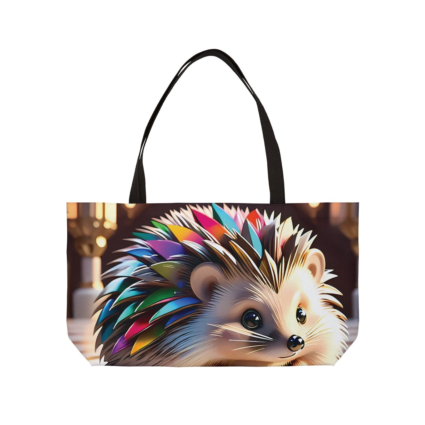 Rainbow Hedgehog Tote Bag