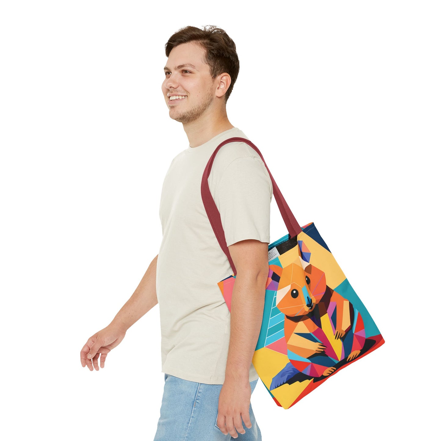 Geometric Quokka Tote Bag