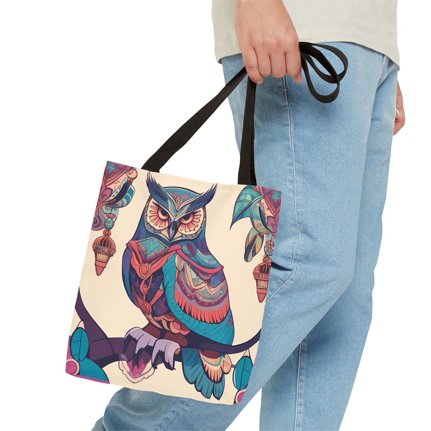 Bohemian Owl Tote Bag