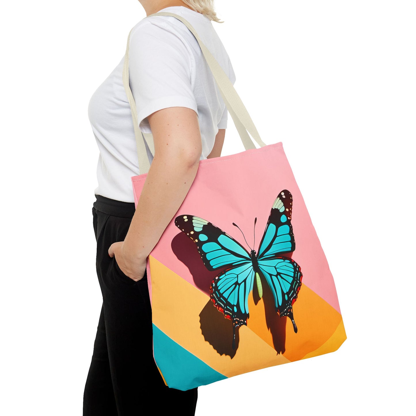 Blue Butterfly Tote Bag