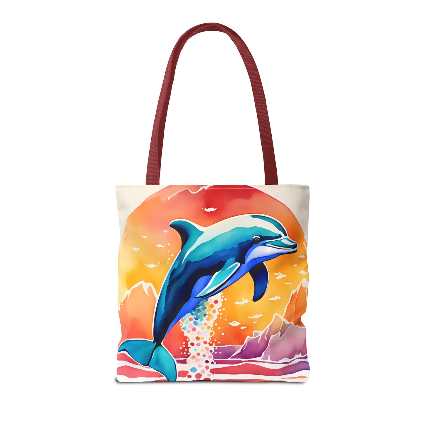 Sunset Dolphin Tote Bag