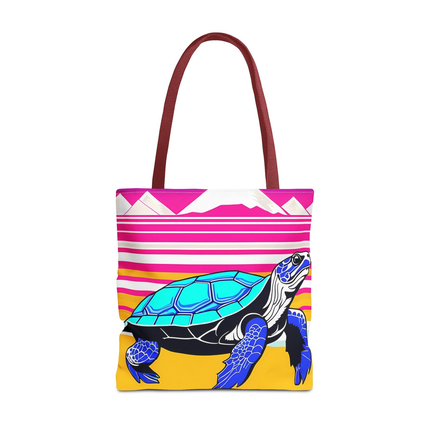 Retro Turtle Beach Tote Bag