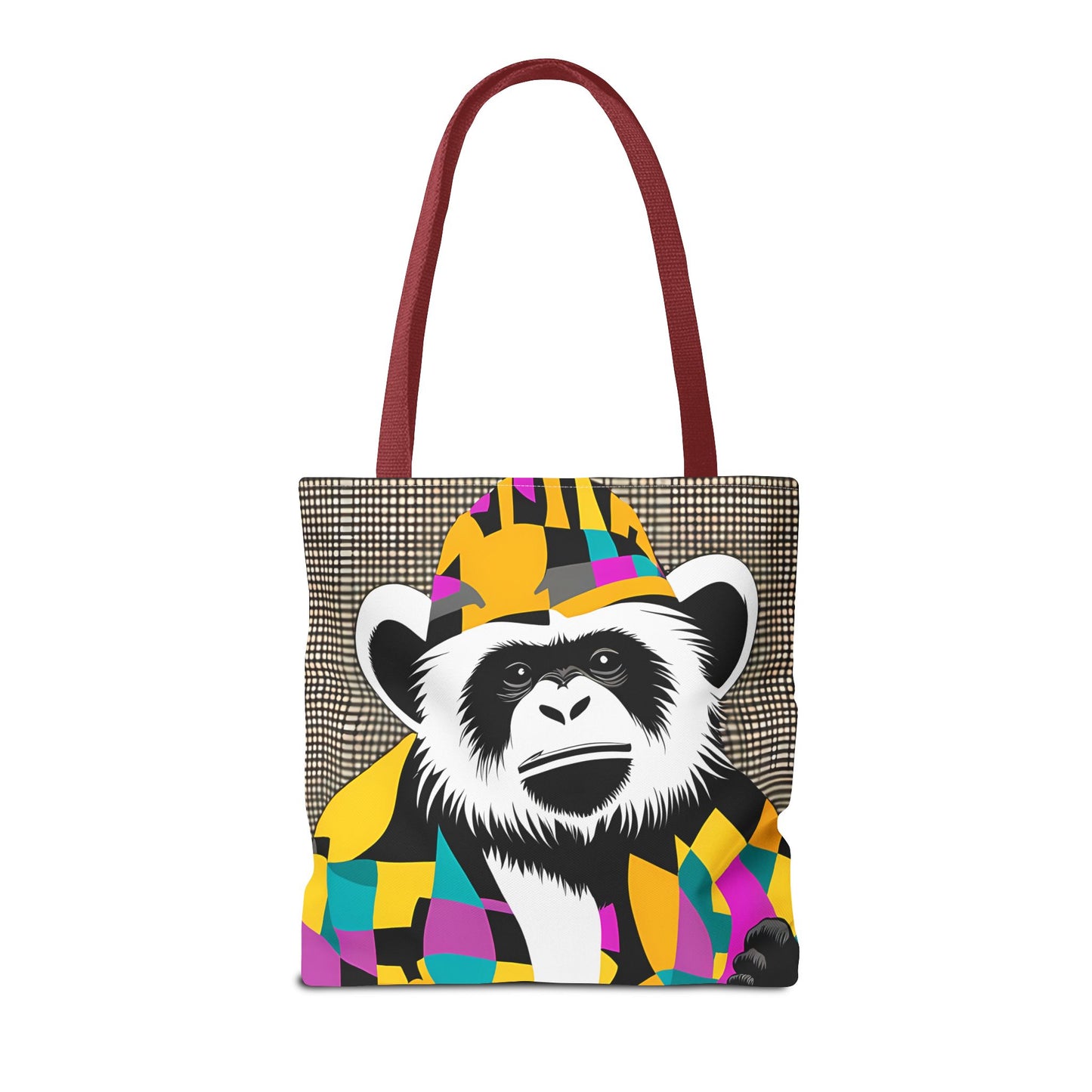Geometric Monkey Tote Bag