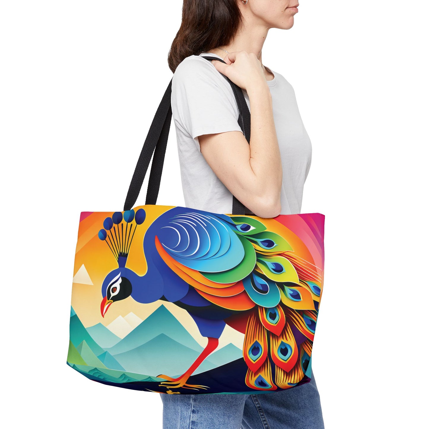 Elegant Peacock Tote Bag