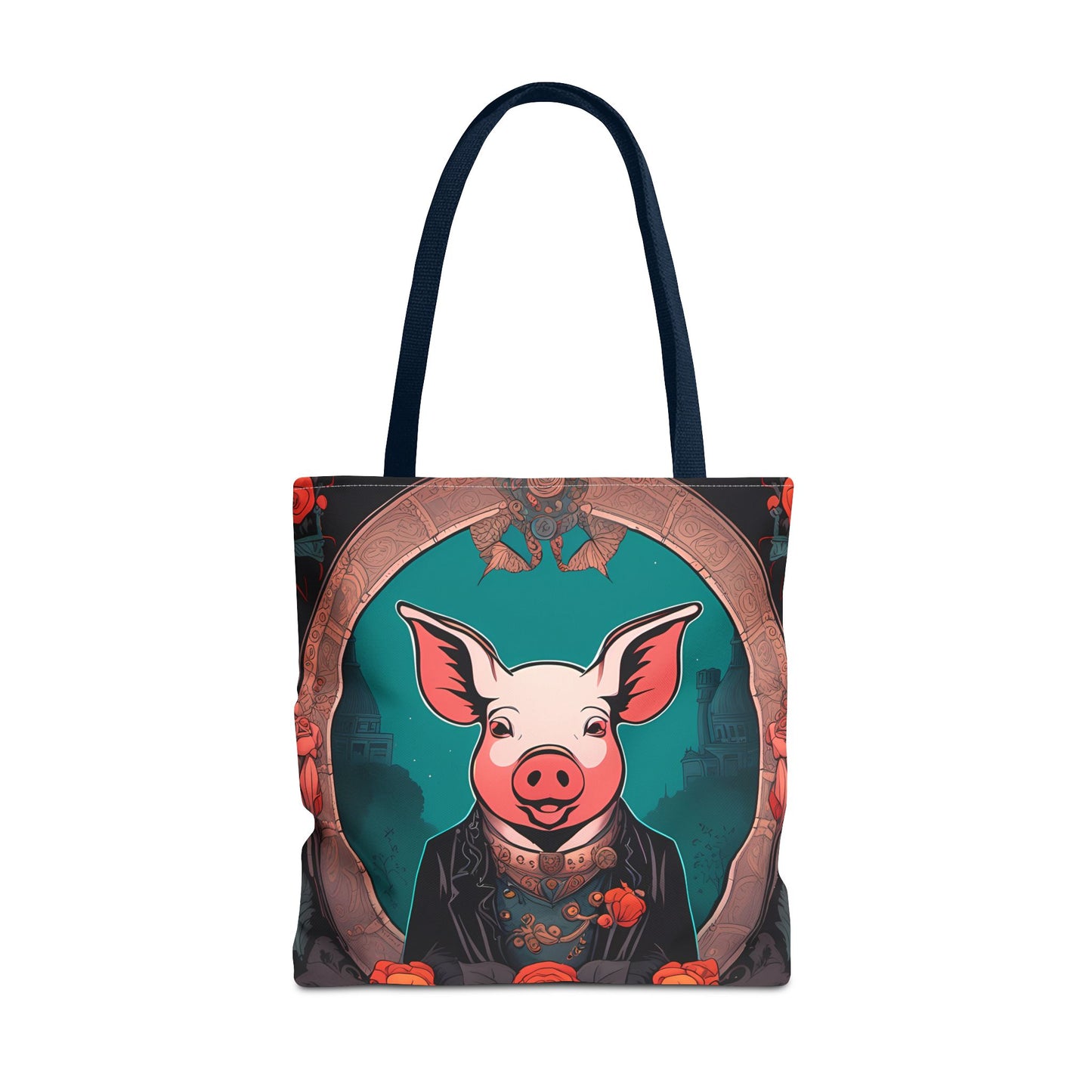 Charming Victorian Pig Tote Bag