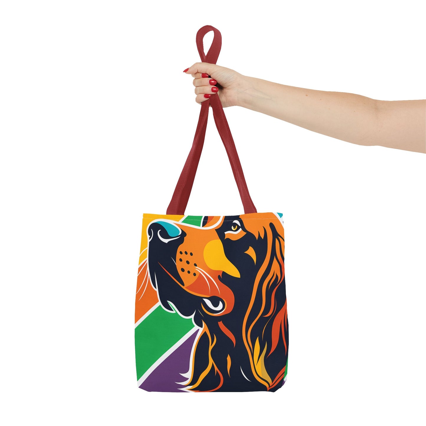 Colorful Irish Setter Tote Bag