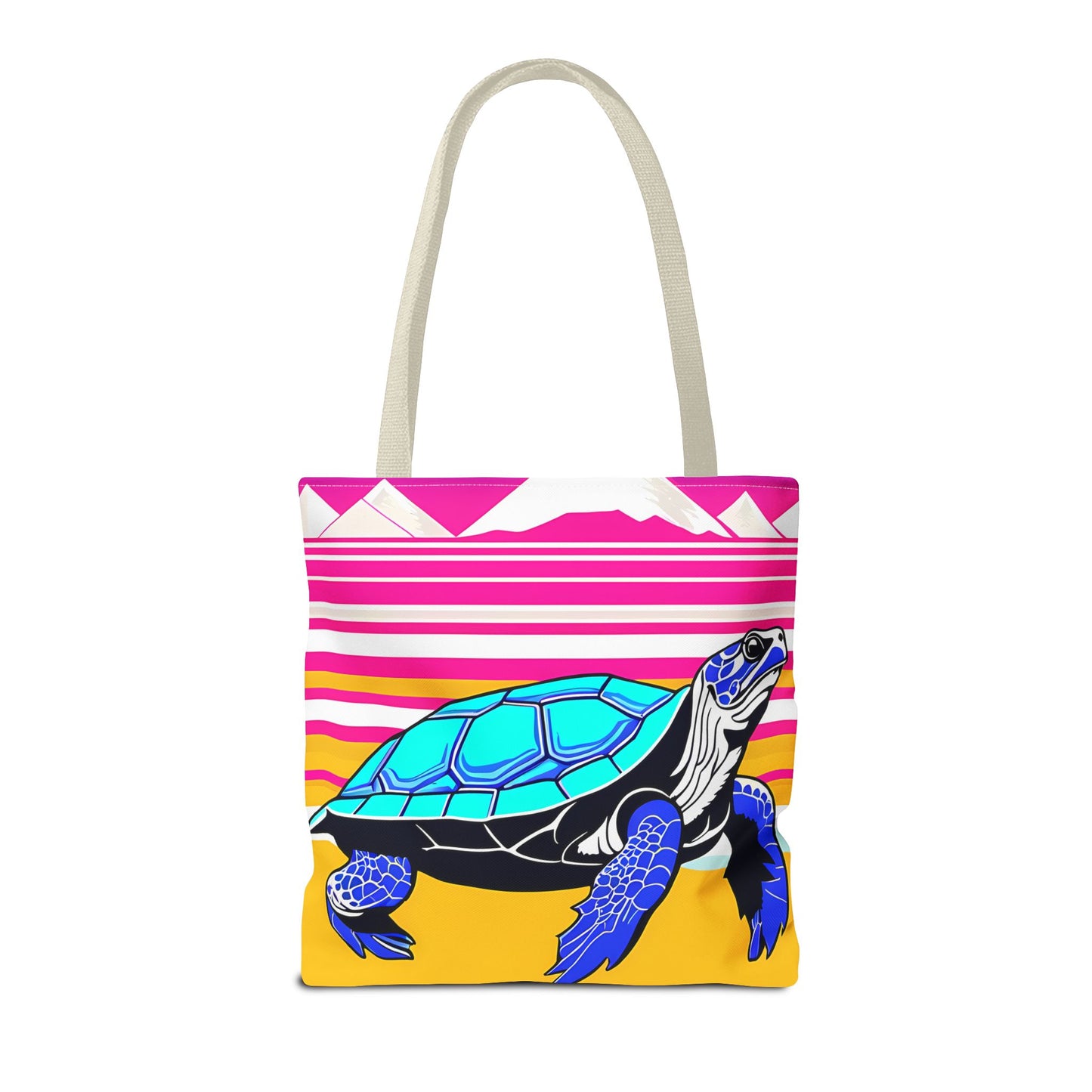 Retro Turtle Beach Tote Bag
