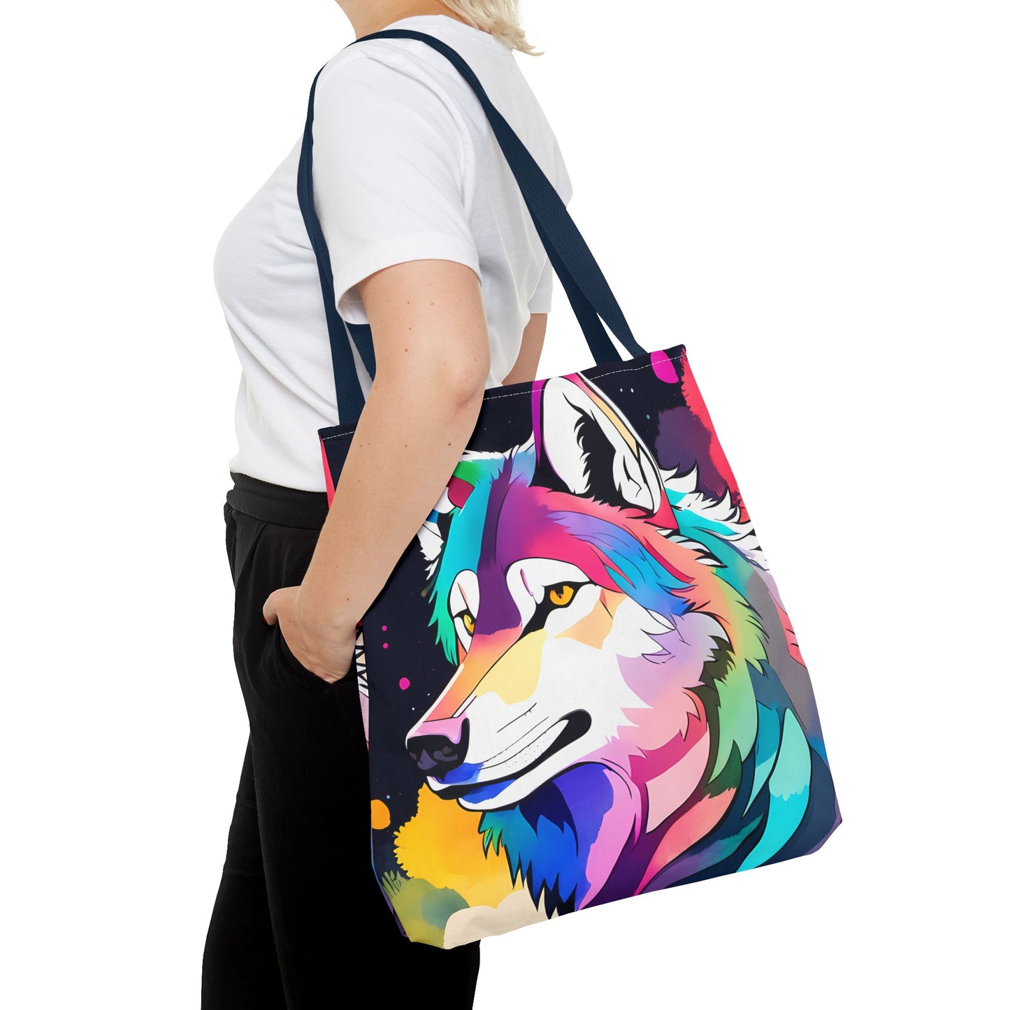 Cosmic Wolf Tote Bag