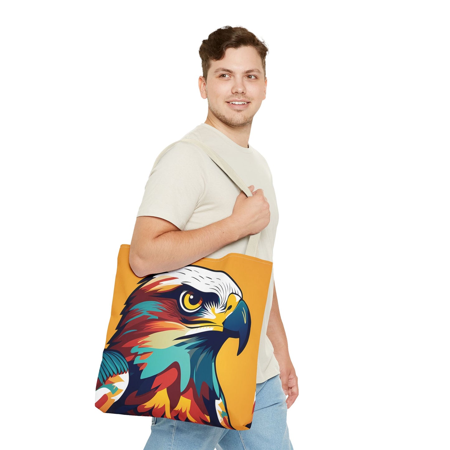 Majestic Hawk Portrait Tote Bag
