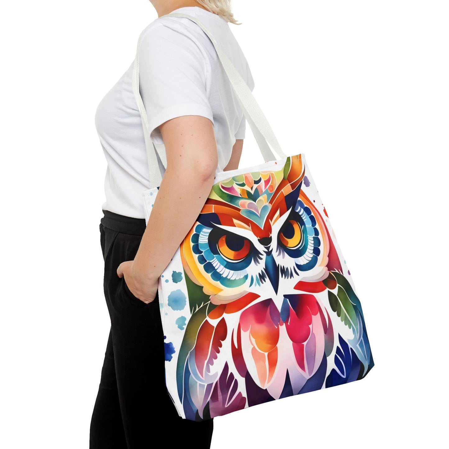 Artistic Owl Tote Bag