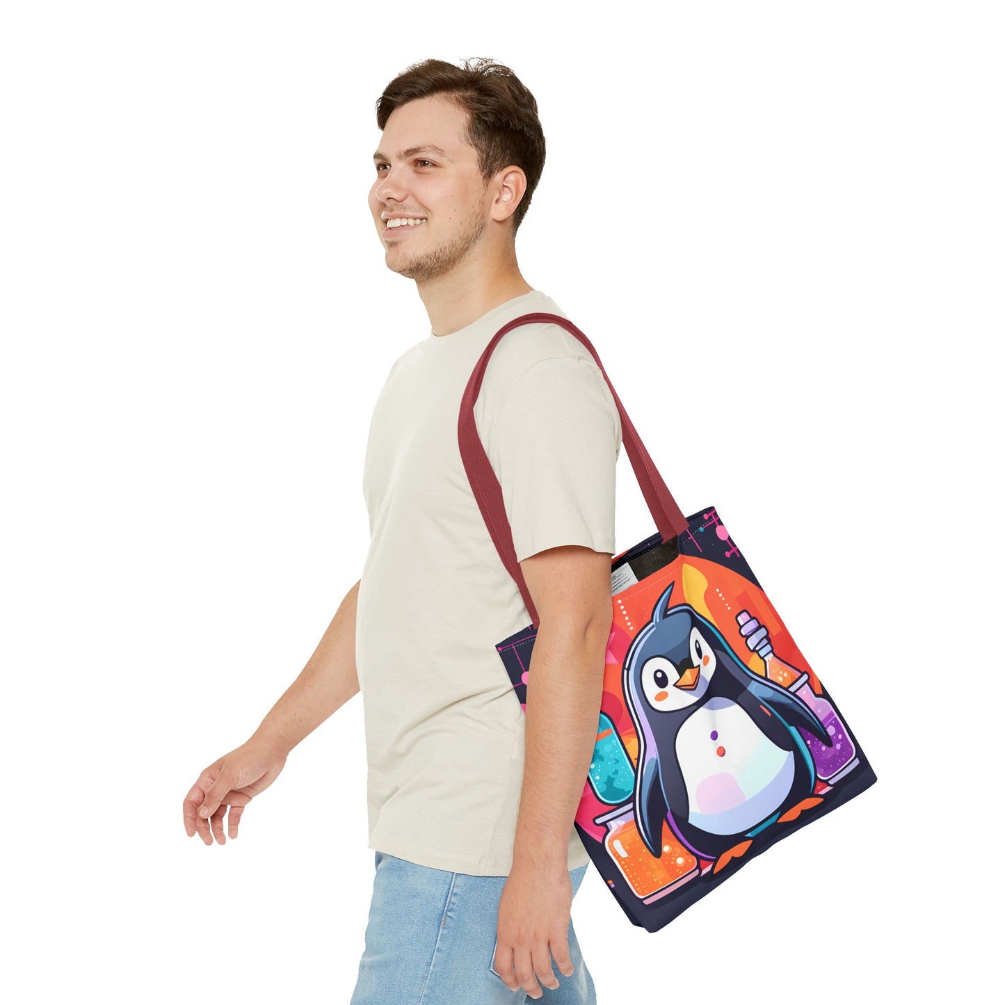 Science Penguin Tote Bag