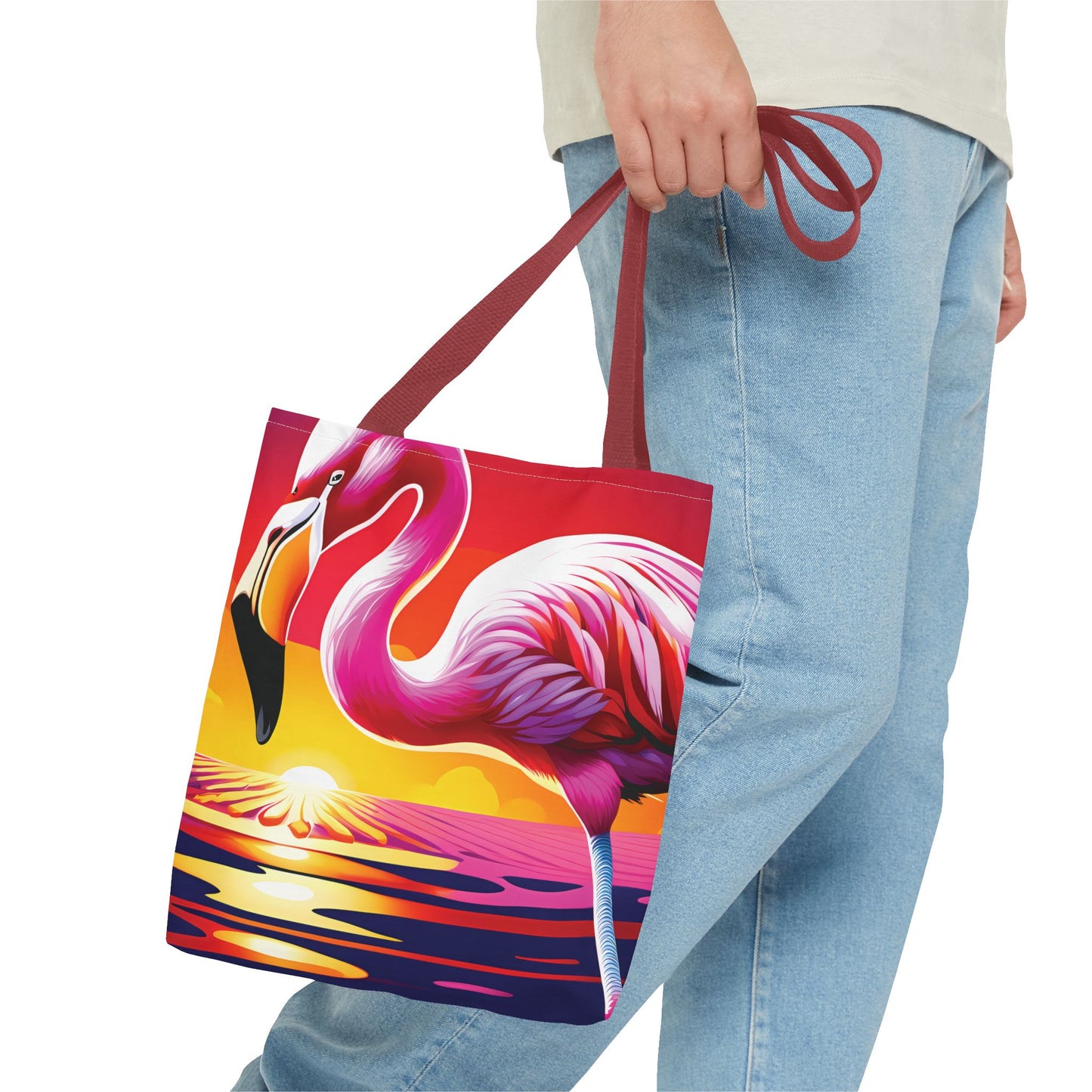 Sunset Flamingo Tote Bag