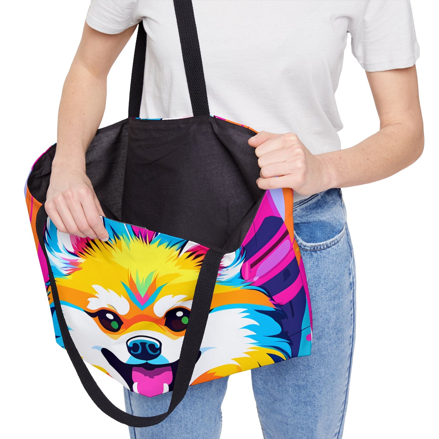 Radiant Pomeranian Tote Bag
