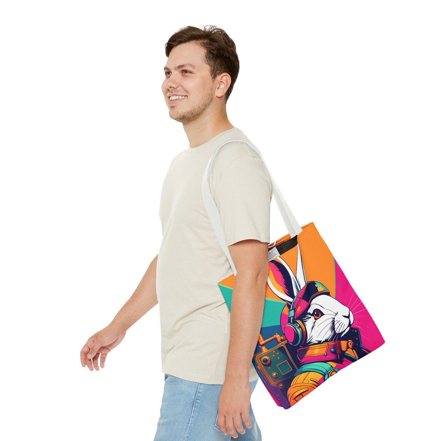 Teslapunk Rabbit Tote Bag
