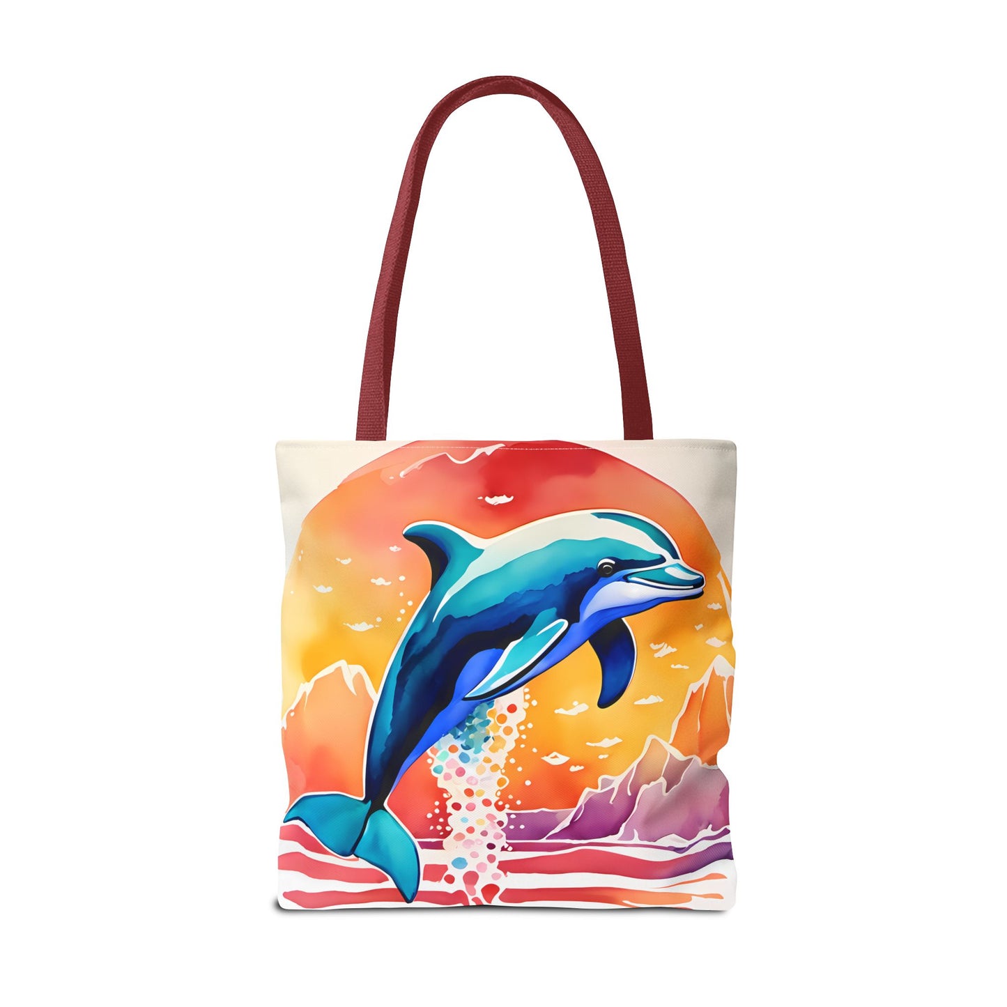 Sunset Dolphin Tote Bag
