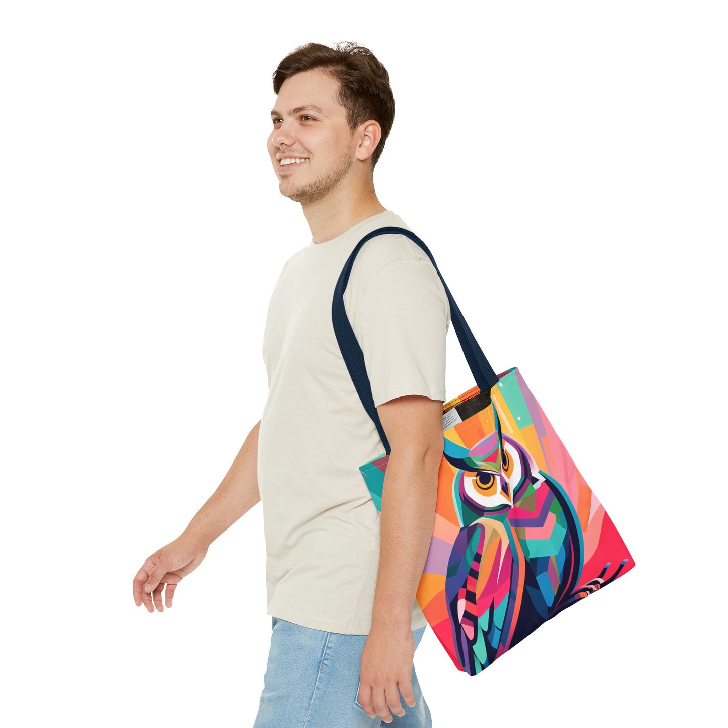 Abstract Owl Tote Bag