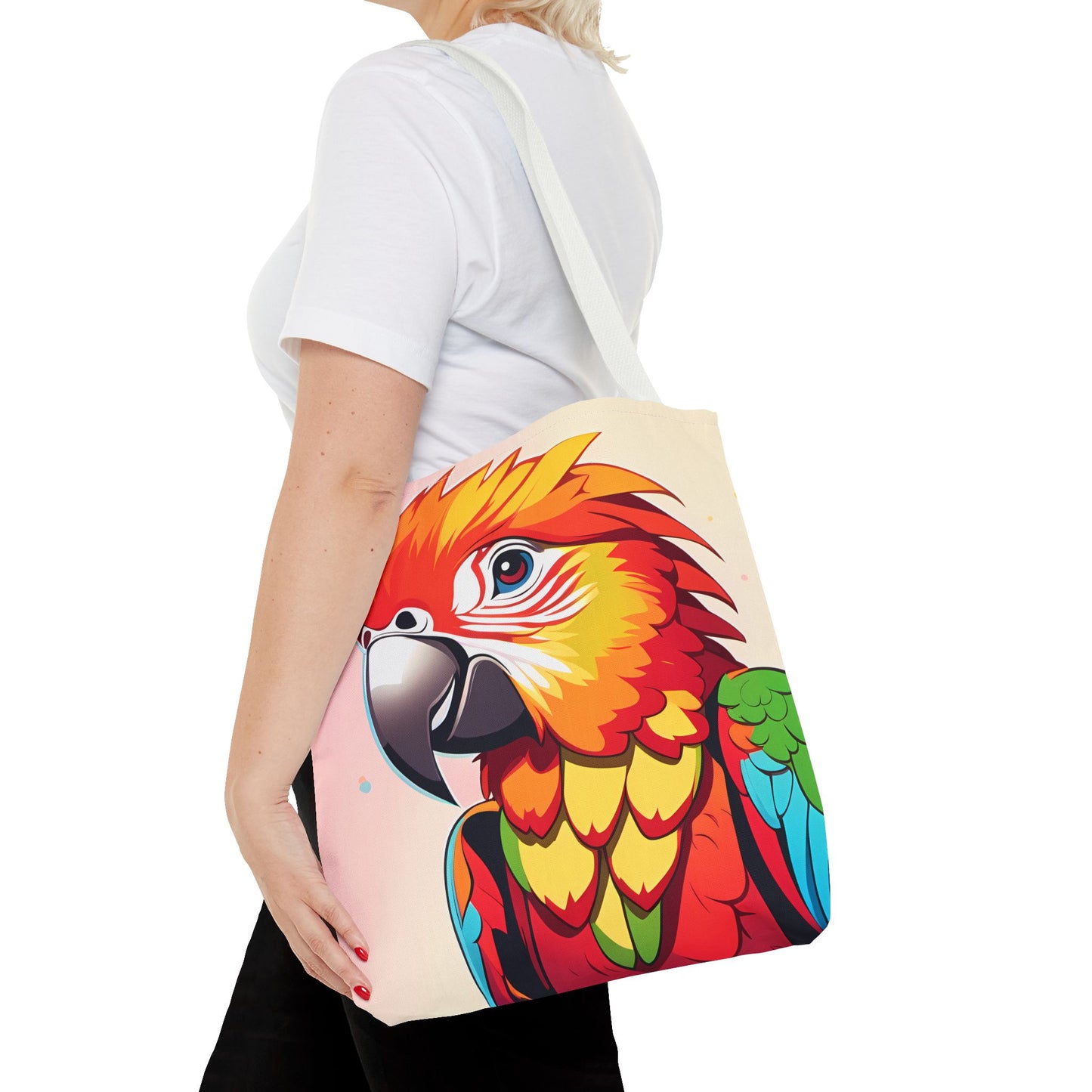 Pretty Parrot Print Tote Bag