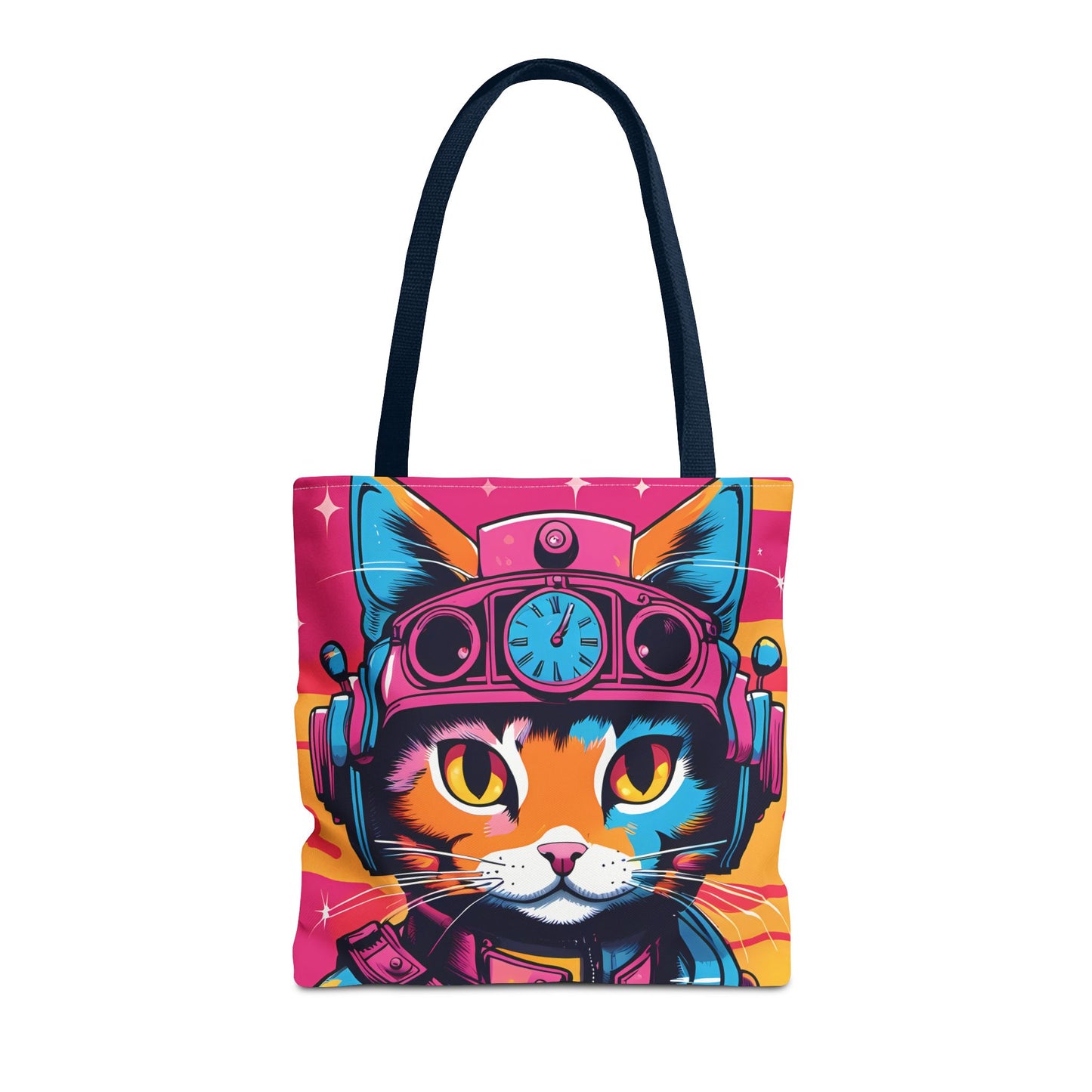 Futuristic Cat Tote Bag