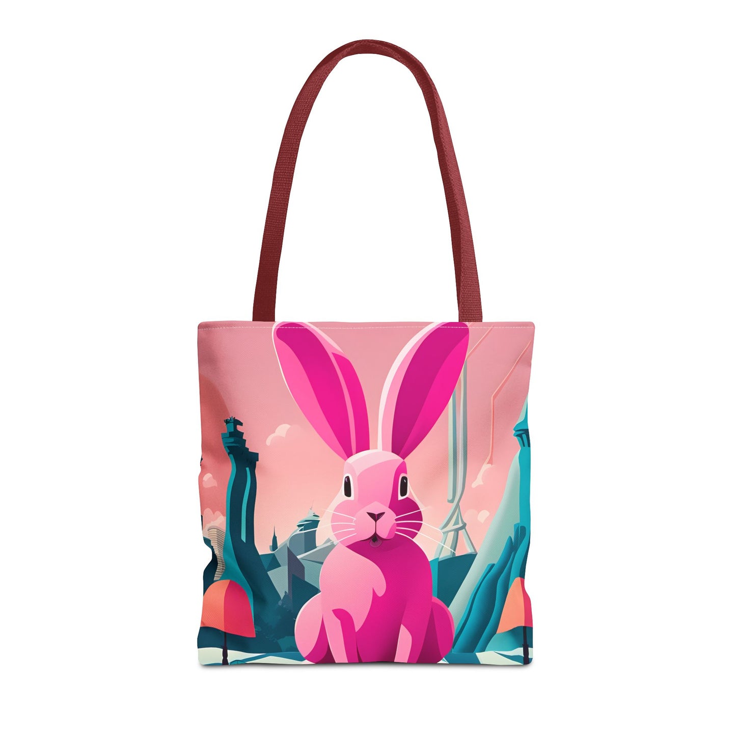 Urban Pink Rabbit Tote Bag