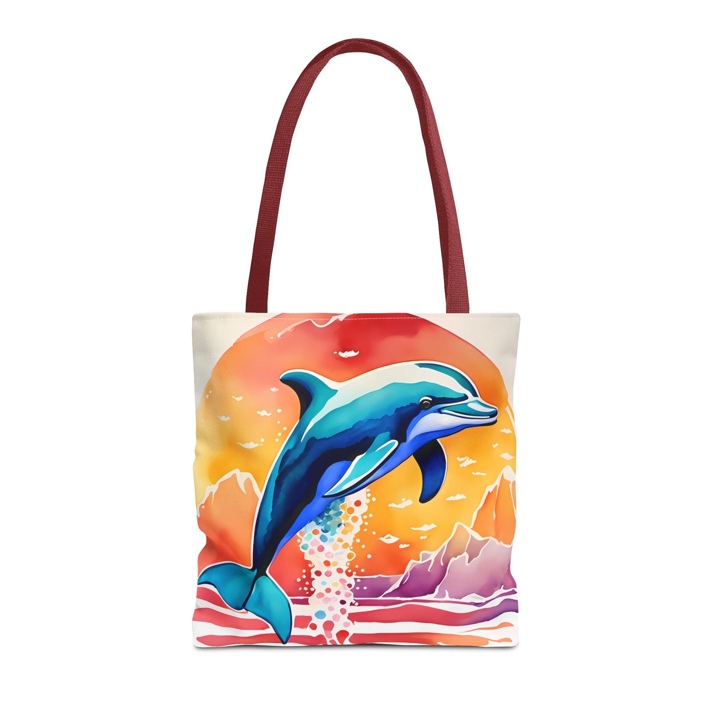 Sunset Dolphin Tote Bag