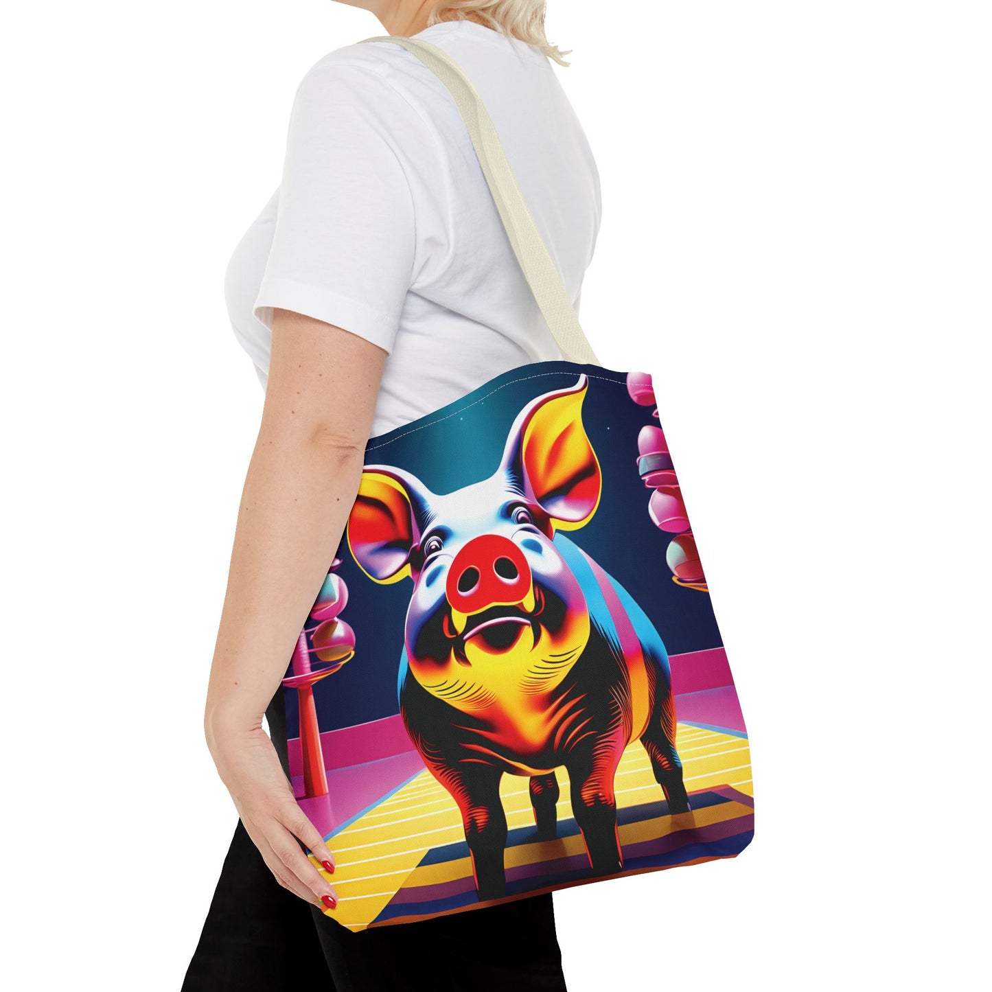 Pop Art Piggy Tote Bag