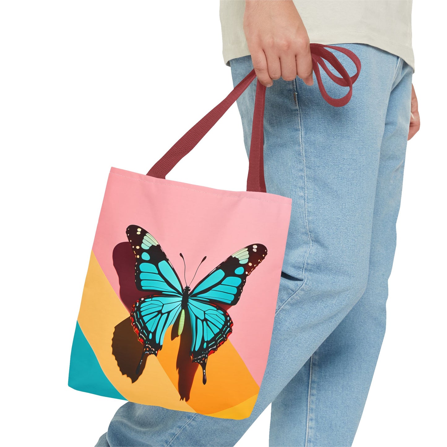 Blue Butterfly Tote Bag