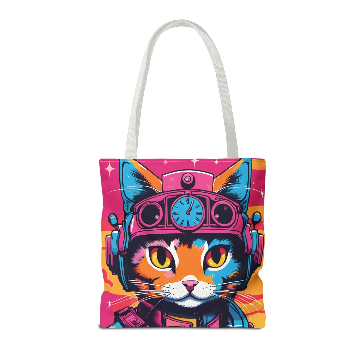 Futuristic Cat Tote Bag