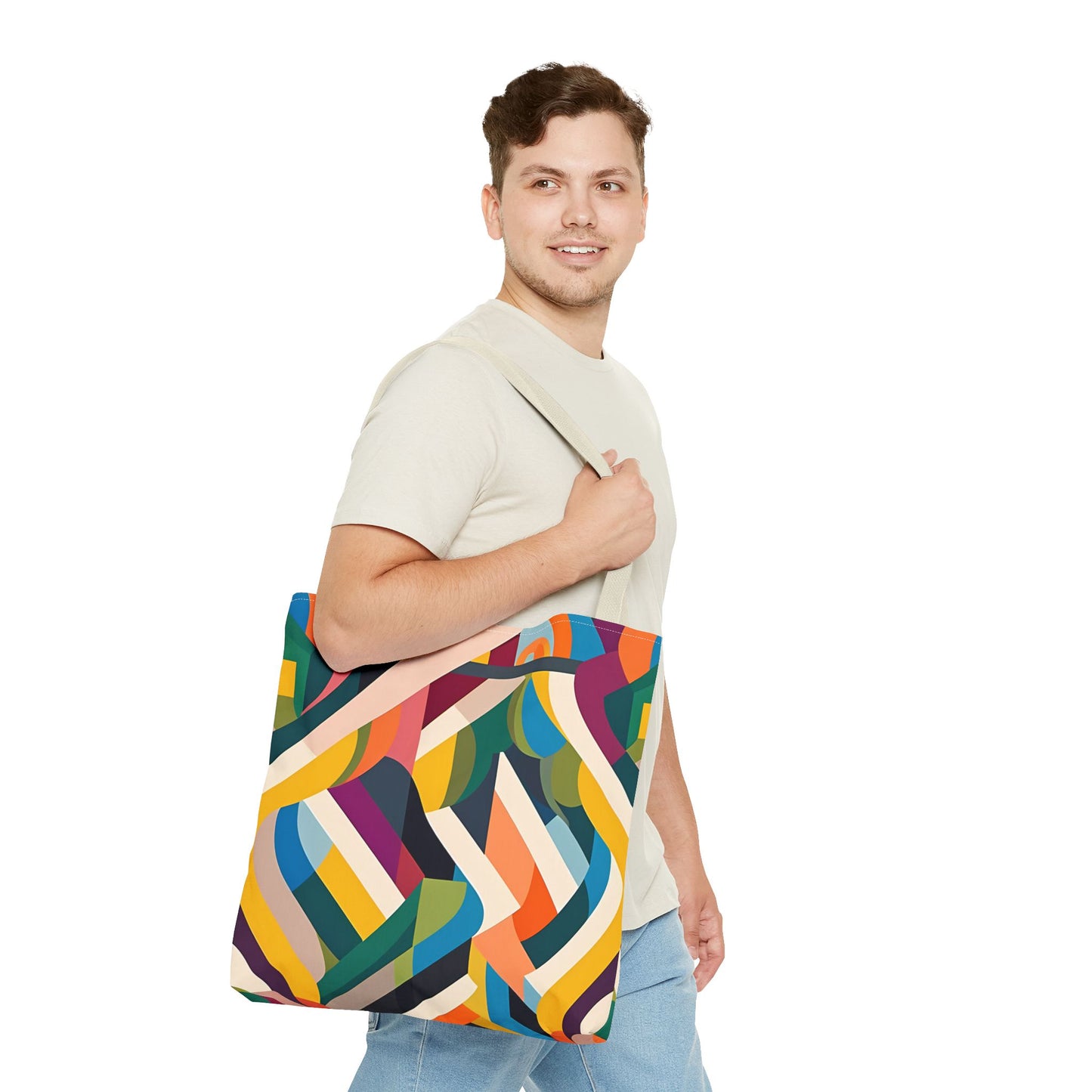 Abstract Ribbons Tote Bag
