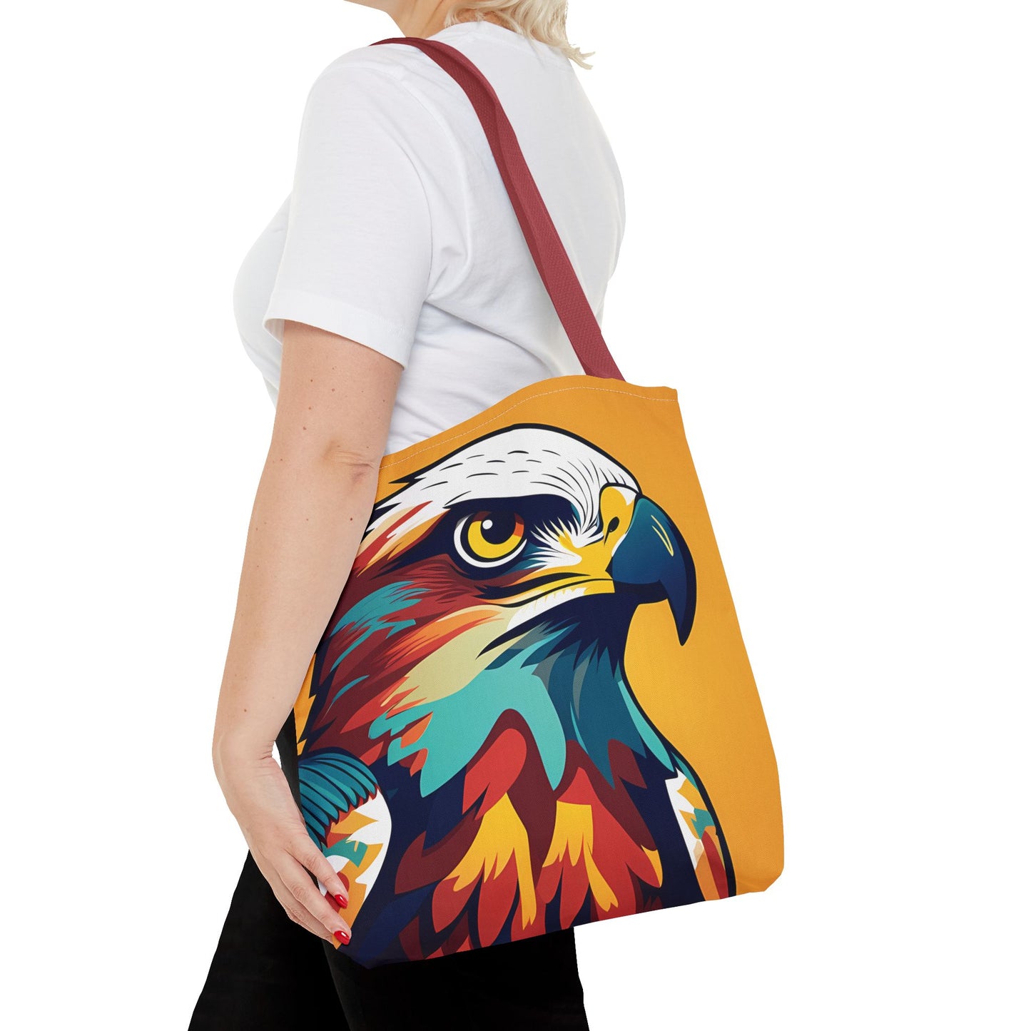 Majestic Hawk Portrait Tote Bag