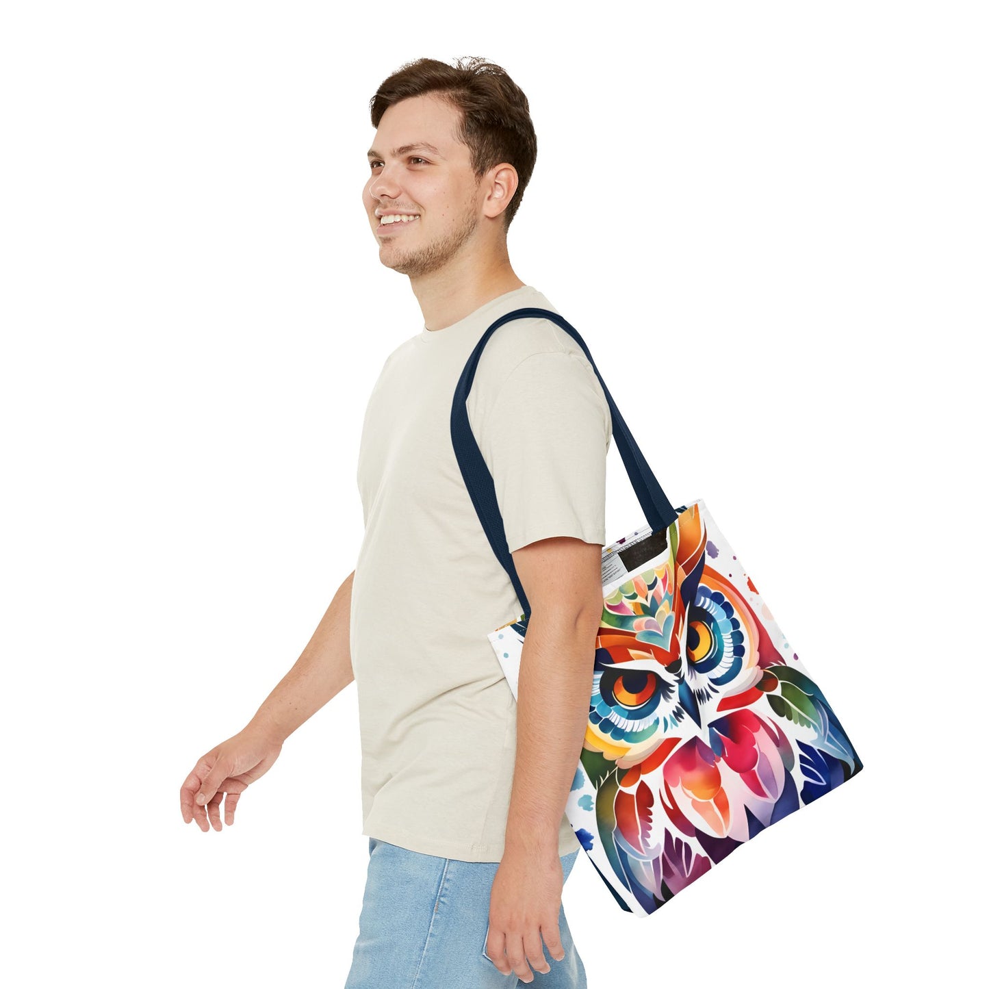 Artistic Owl Tote Bag